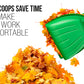 Green Leaf Hand Scoops, Set of 2 Hand Scoops (1 Pair)