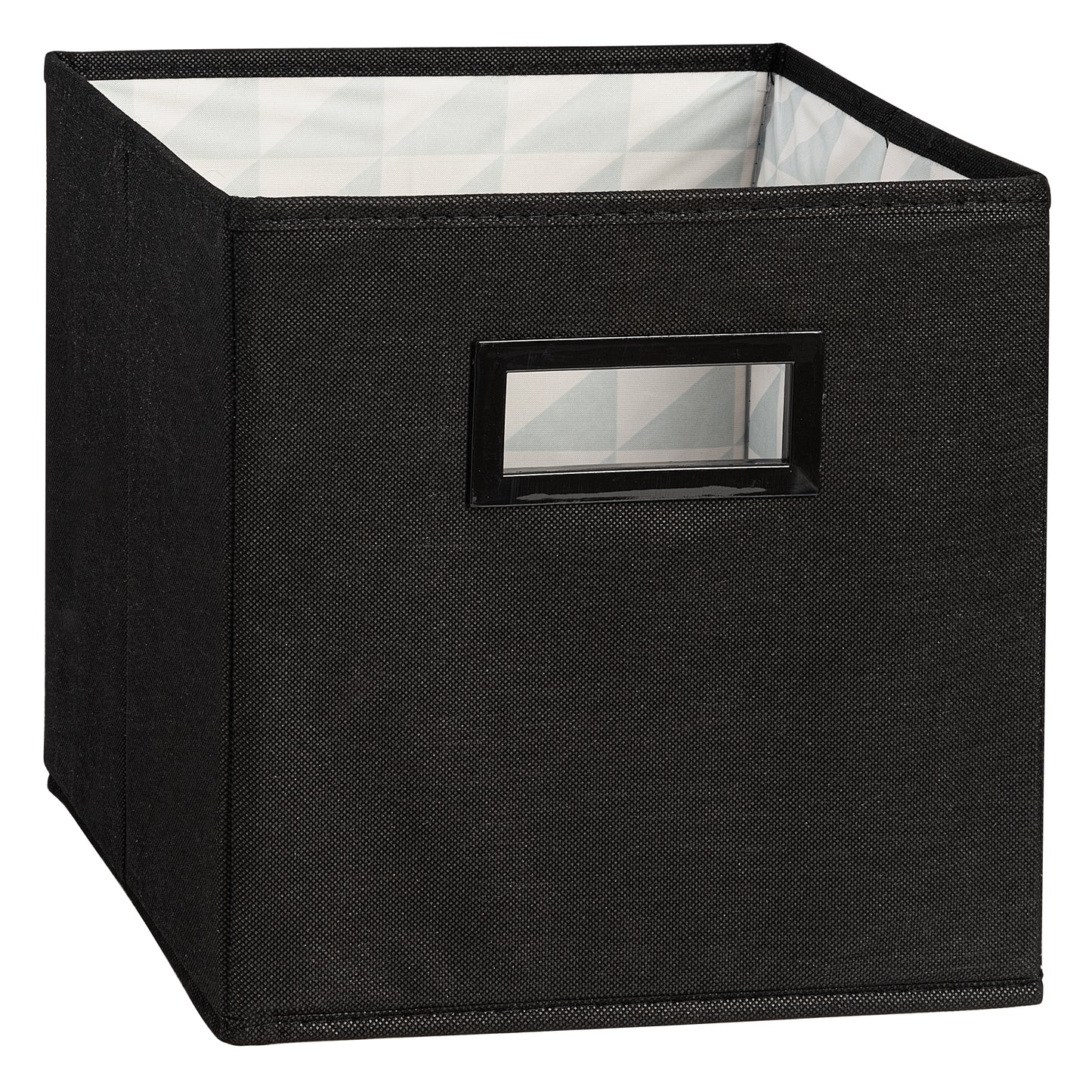 Fabric Storage Organizer 11" Bin, Black Cube