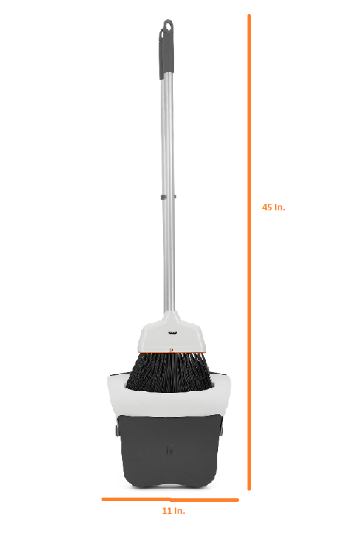 Slim Upright Broom and Dust Pan Set