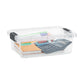 Clear Storage Box with Lid, 2.3 Quart