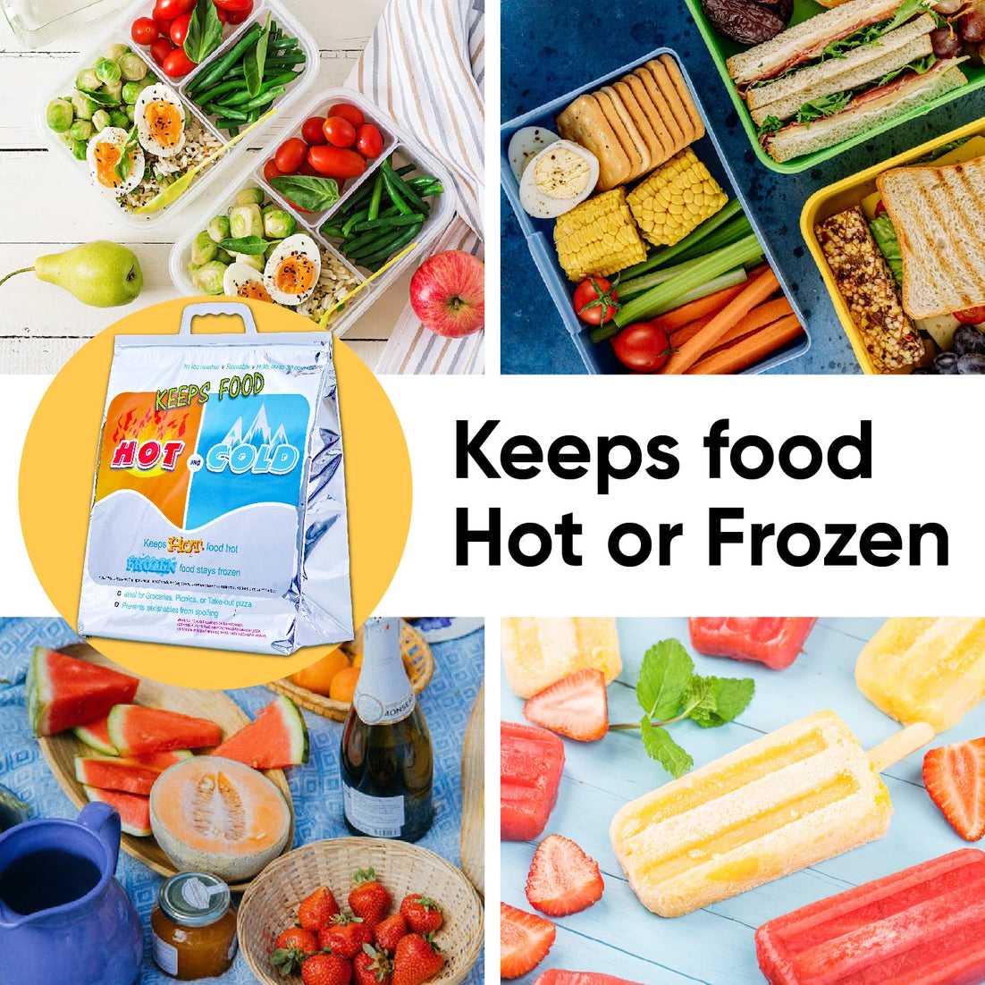 Hot and Cold Reusable Insulated Bag 16