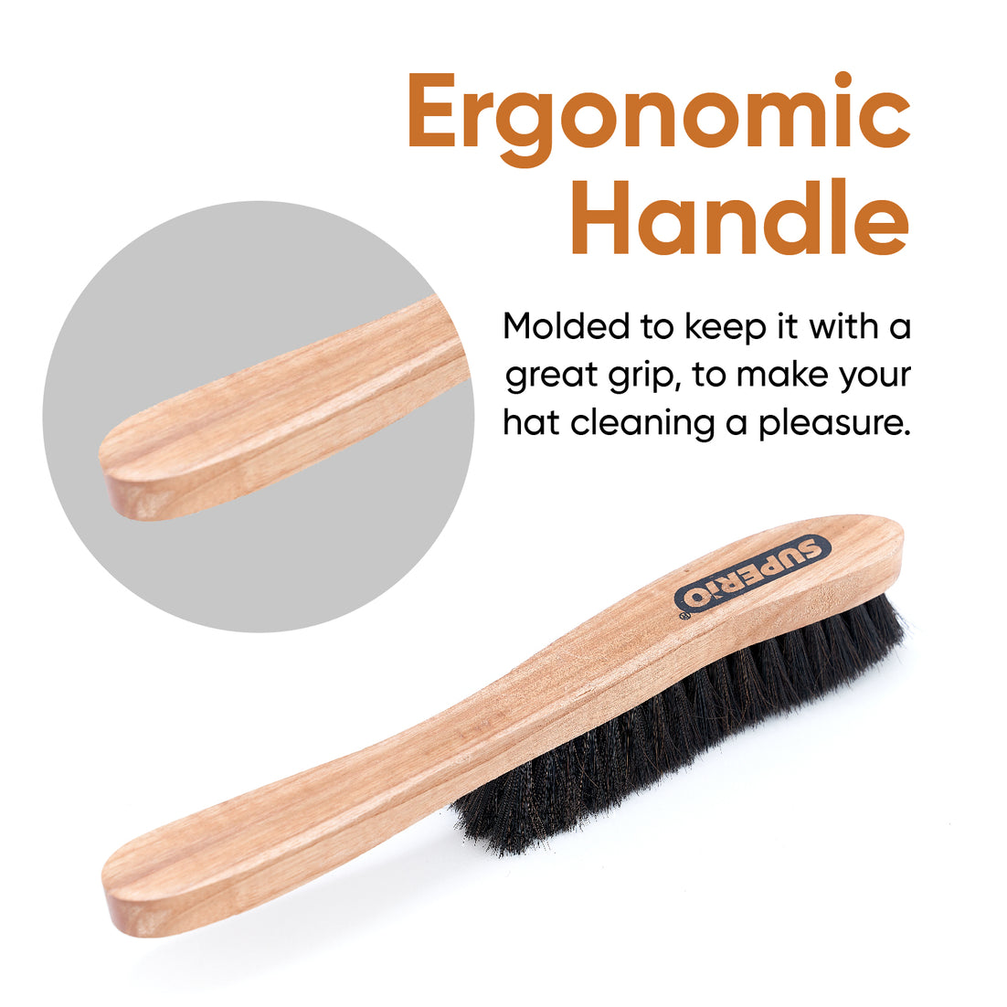 Horsehair Hat Brush