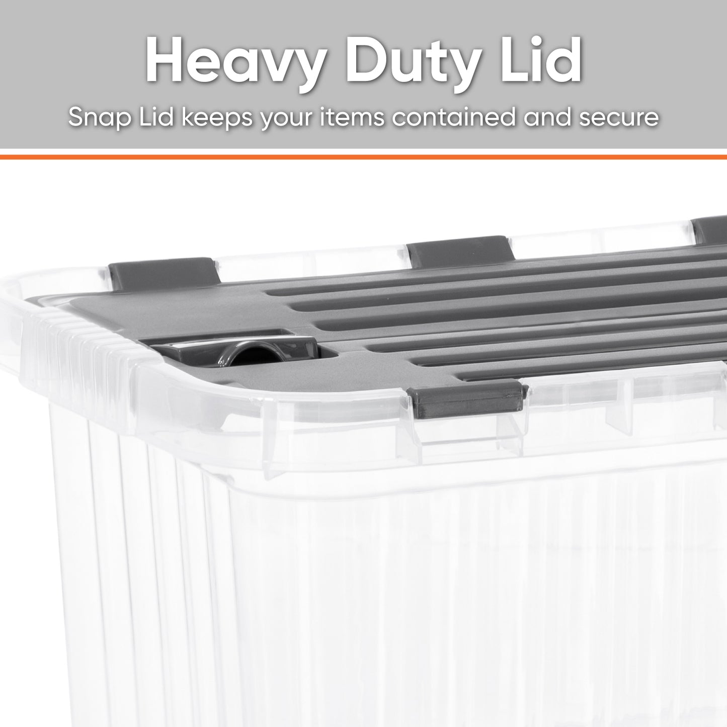 10 L Storage Container with Hinged Lid