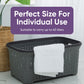Wicker Style Laundry Basket with Cutout Handles, 50 Liter - Onyx Grey