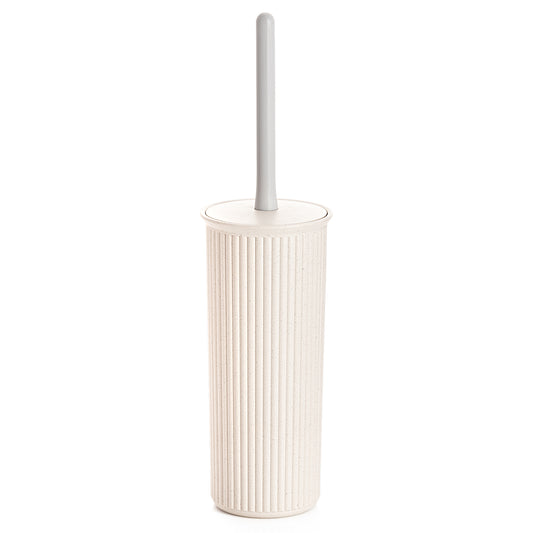 Ribbed Toilet Bowl Brush and Holder Ecohome