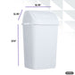 Large Swing Top Trash Can, 52 Qt. /13 Gal - White