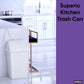 Large Swing Top Trash Can, 52 Qt. /13 Gal - White