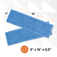 Microfiber Mopping Pad for Flat Mop, Blue