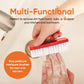 Red Nail Brush with Handle 3-Pack