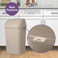 Large Swing Top Trash Can, 50 L/13 Gal - Beige