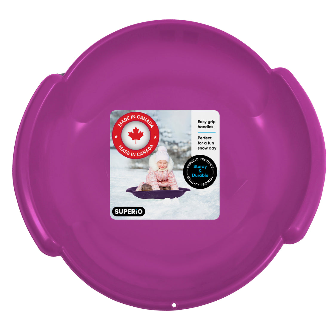 Superio Round Snow Saucer Sled, 24