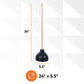 Toilet Plunger - Wooden Handle