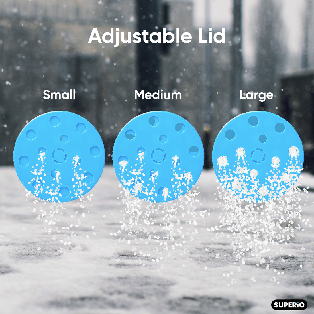 Hand Spreader and Shaker for Seed, Salt, Ice Melter.