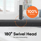 Slim Silicone Broom with 180 Degree Swivel Head