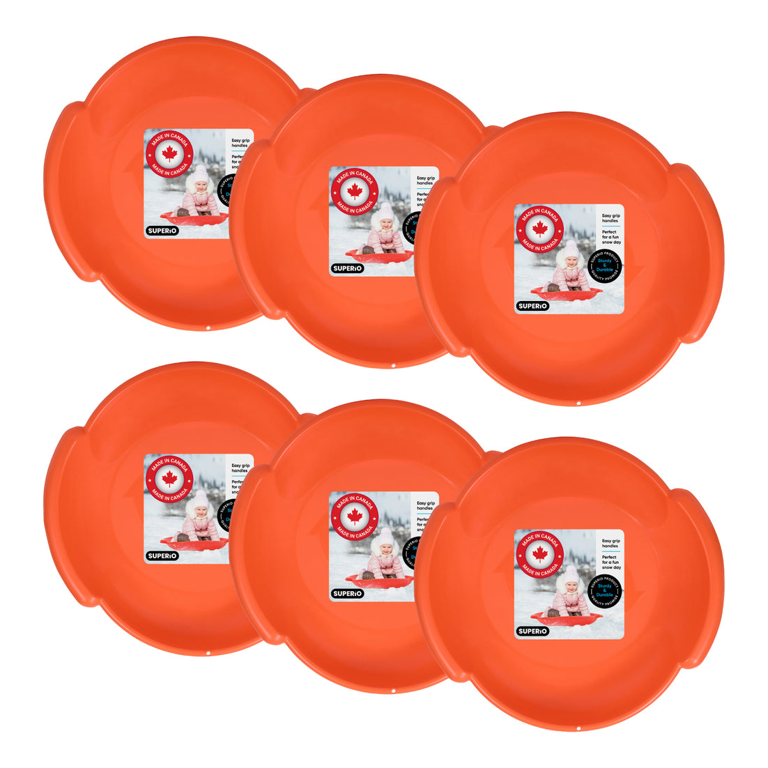 Superio Round Snow Saucer Sled, 24