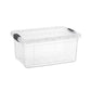 Clear Storage Box with Lid, 11 Quart