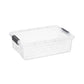 Clear Storage Box with Lid, 22.7 Quart