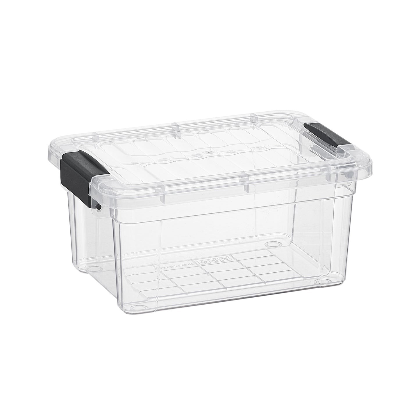 Clear Storage Box with Lid, 1.85 Quart