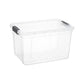Clear Storage Box with Lid, 26 Quart