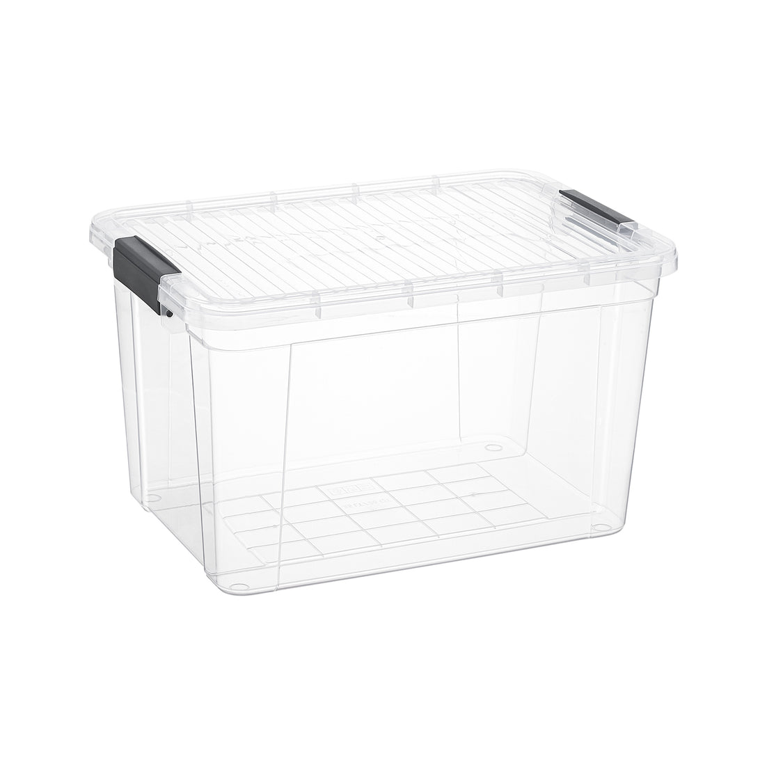 X Deep Clear Storage Box with Lid, 26 Quart