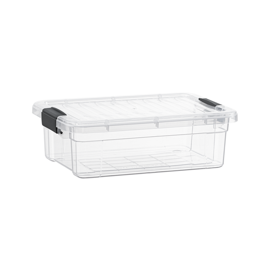 Clear Storage Box with Lid, 4.5 Quart