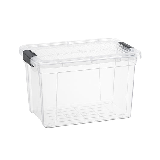 Clear Storage Box with Lid, 8.7 Quart