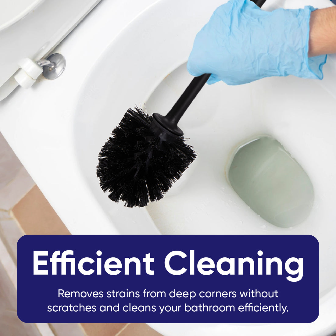 Modern Toilet Brush - Black