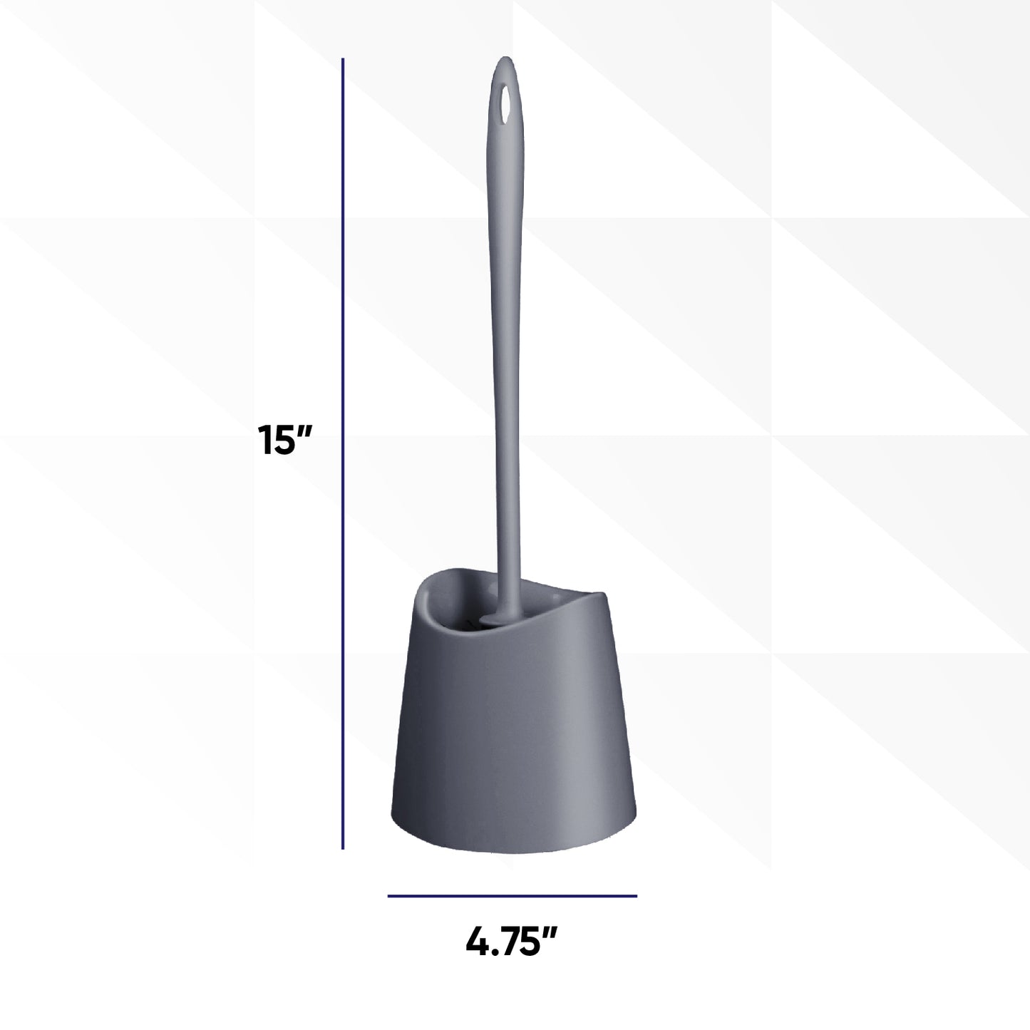 Modern Toilet Brush - Grey