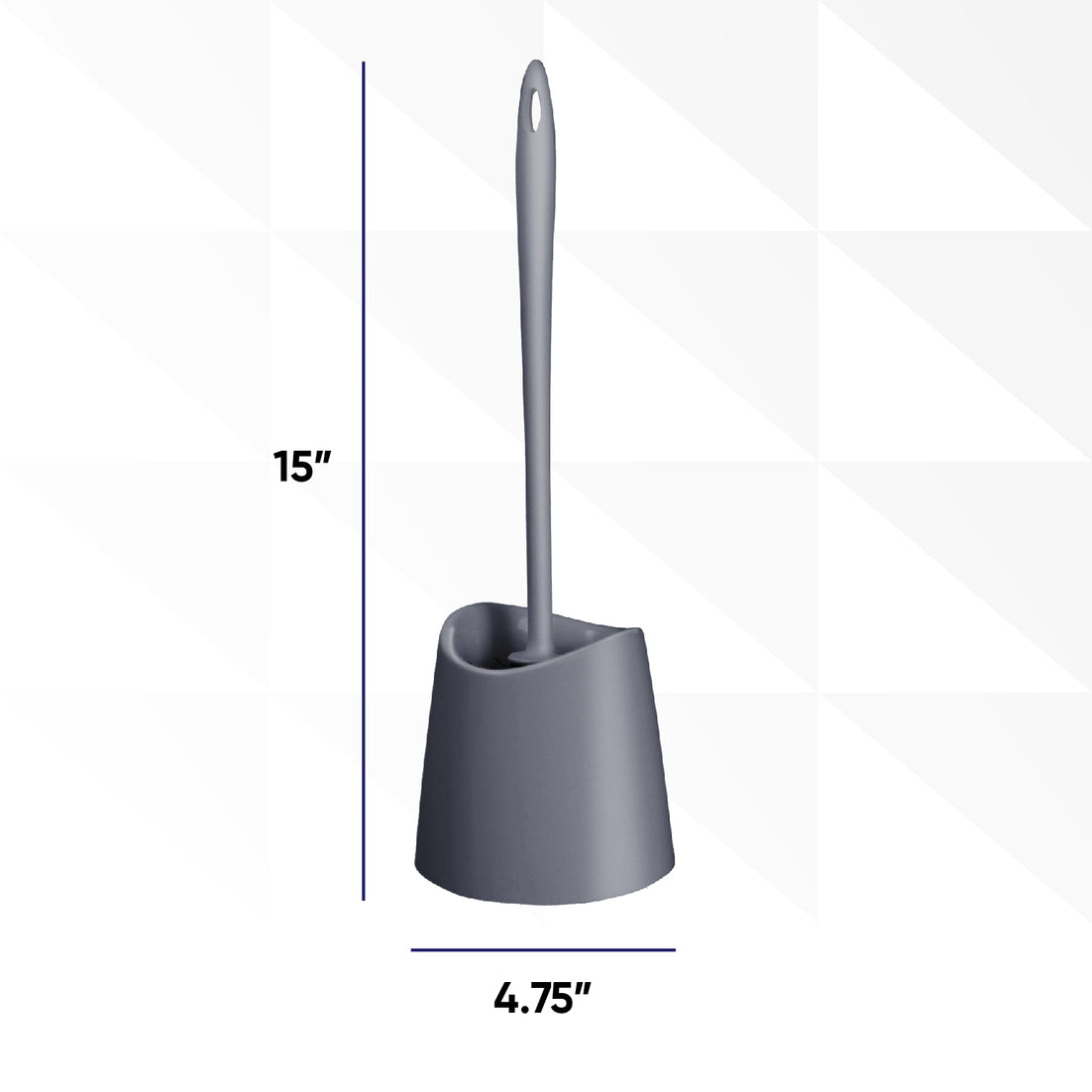Modern Toilet Brush - Grey
