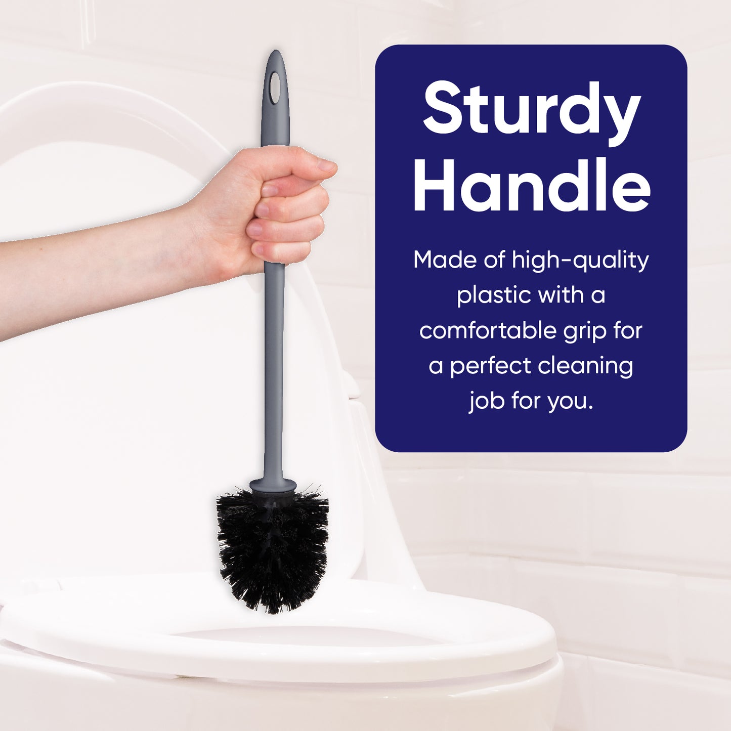 Modern Toilet Brush - Grey