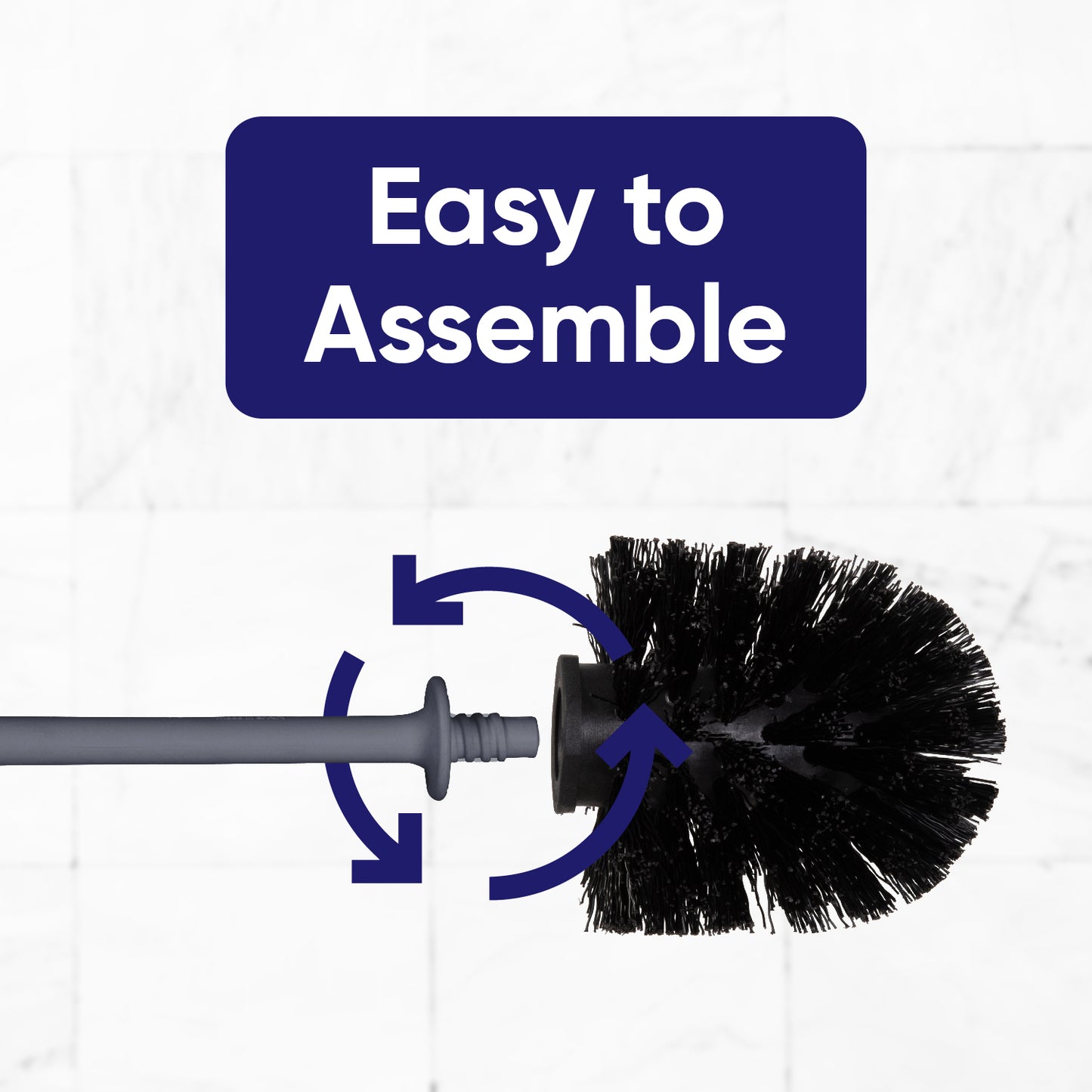 Modern Toilet Brush - Grey