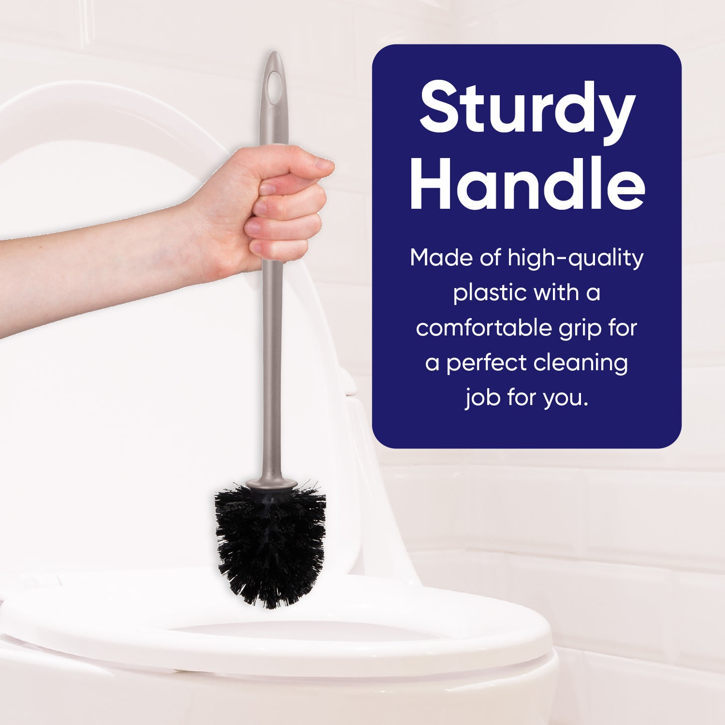 Modern Toilet Brush - Taupe