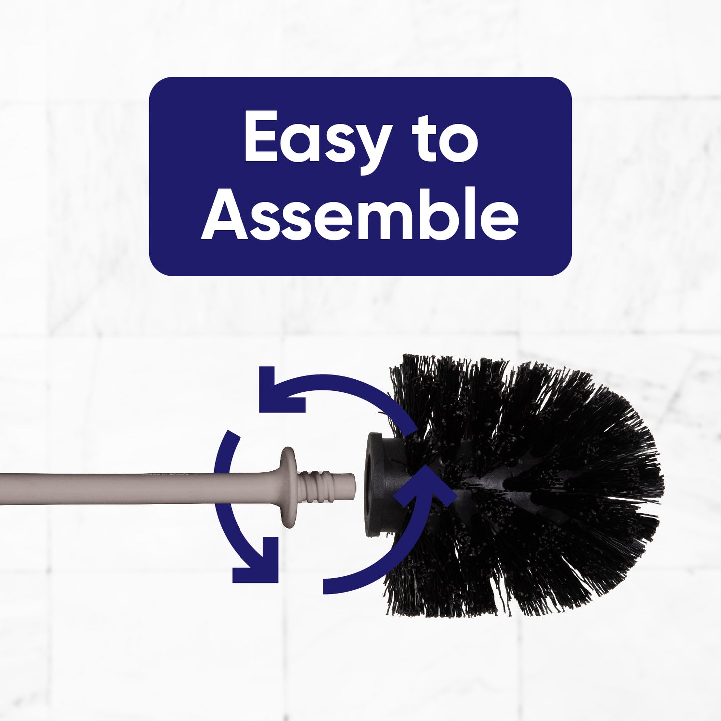 Modern Toilet Brush - Taupe