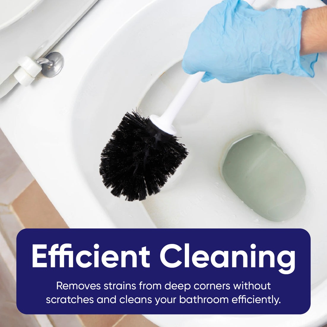 Modern Toilet Brush - White