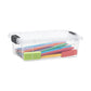 Clear Storage Bin with Lid, 1.27 Quart