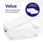 Underbed Wheeled Storage Container (42 Quart)
