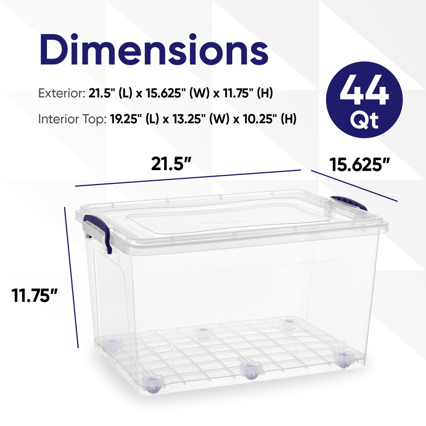 Wheeled Storage Container (44 Qt.)