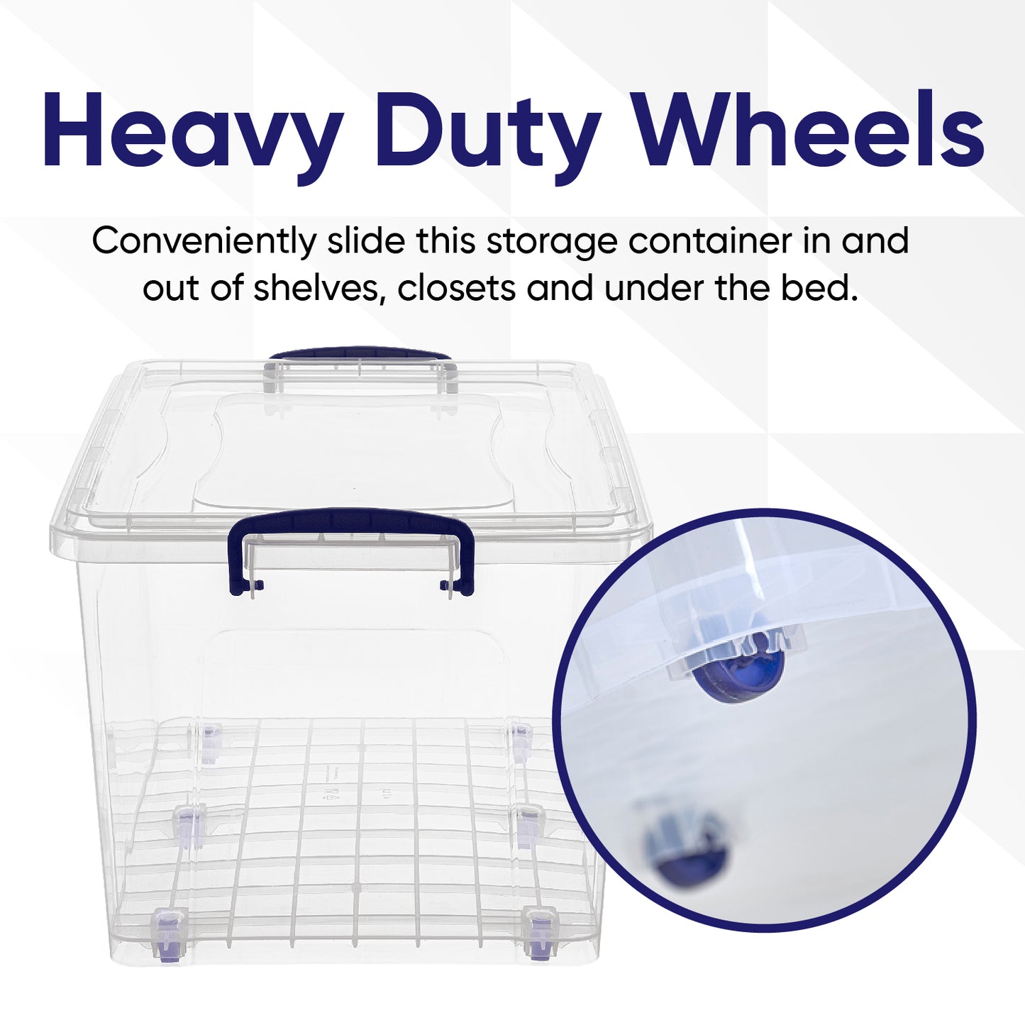 Deep Wheeled Storage Container (44 Qt.)