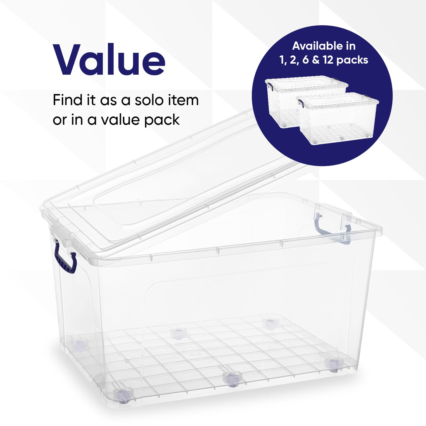 Deep Wheeled Storage Container (85 Qt.)