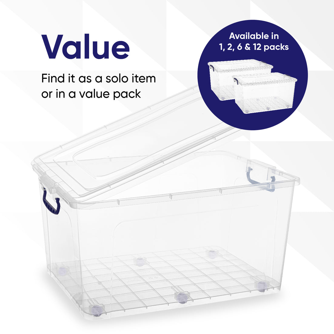 Deep Wheeled Storage Container (85 Qt.)