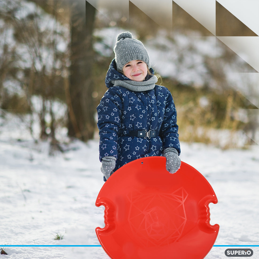 Superio Round Avalanche Snow Saucer Sled 26