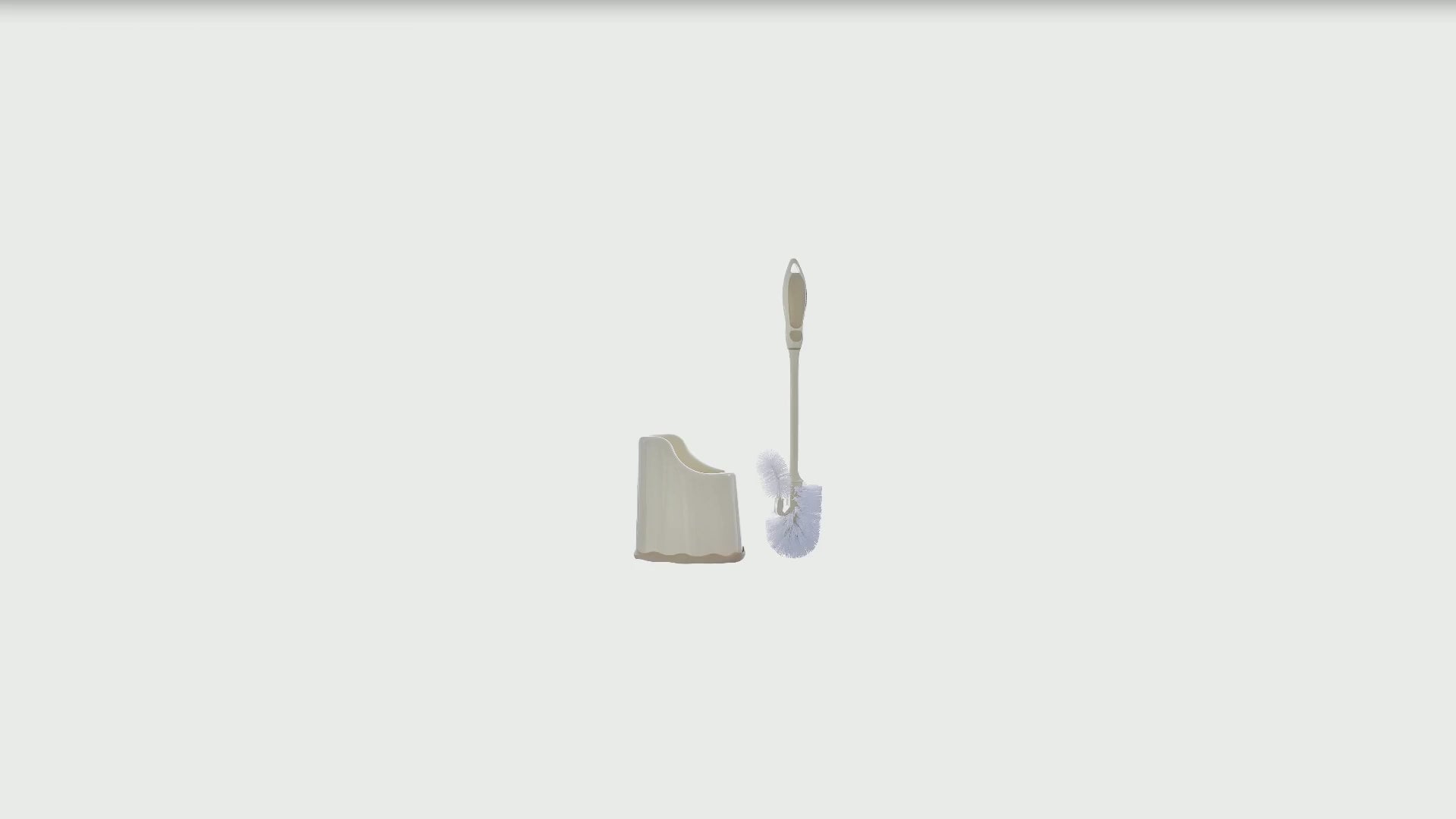 Toilet Brush with Lip and Pan