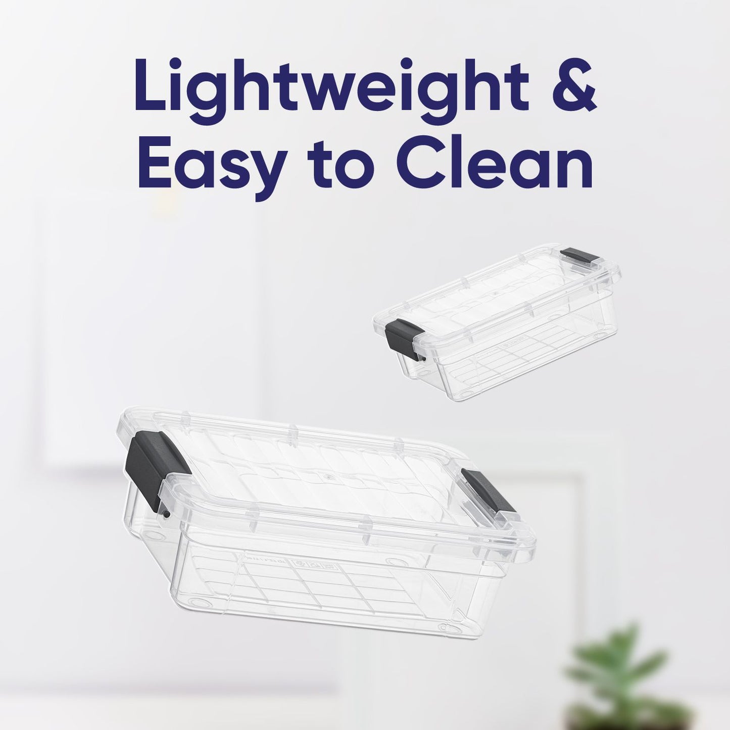 0.7 Qt Flat Mini Crayon Container