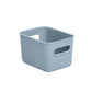 1.5 Liter Ribbed Storage Bin Stone Blue