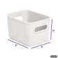 1.5 Liter Ribbed Storage Bin White