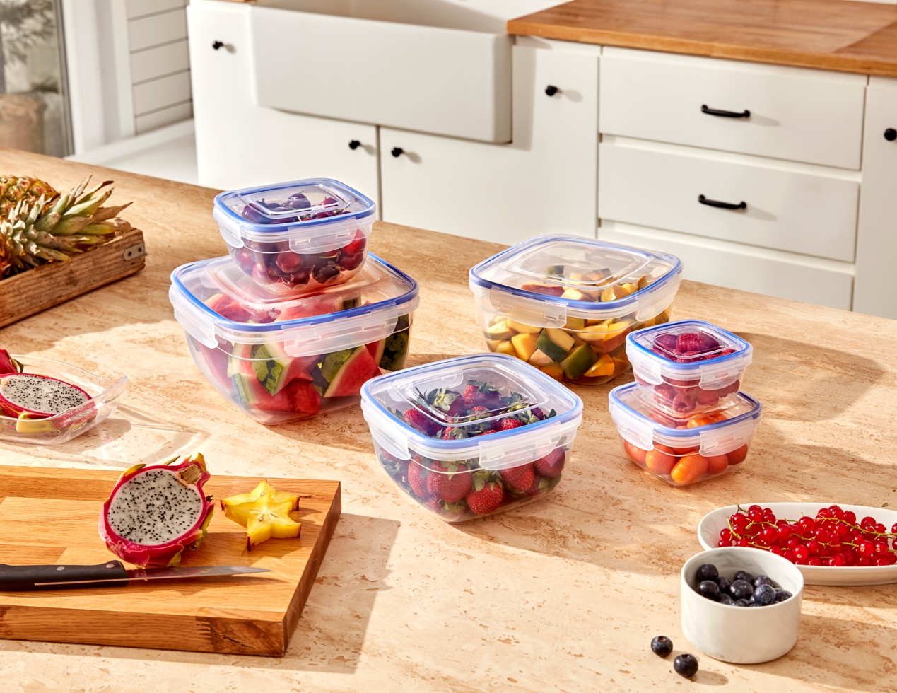 Glass Food Storage Containers Set With Leakproof Airtight Lids