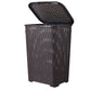 Wicker Style Laundry Hamper, 60 Liter - Root Beer Brown