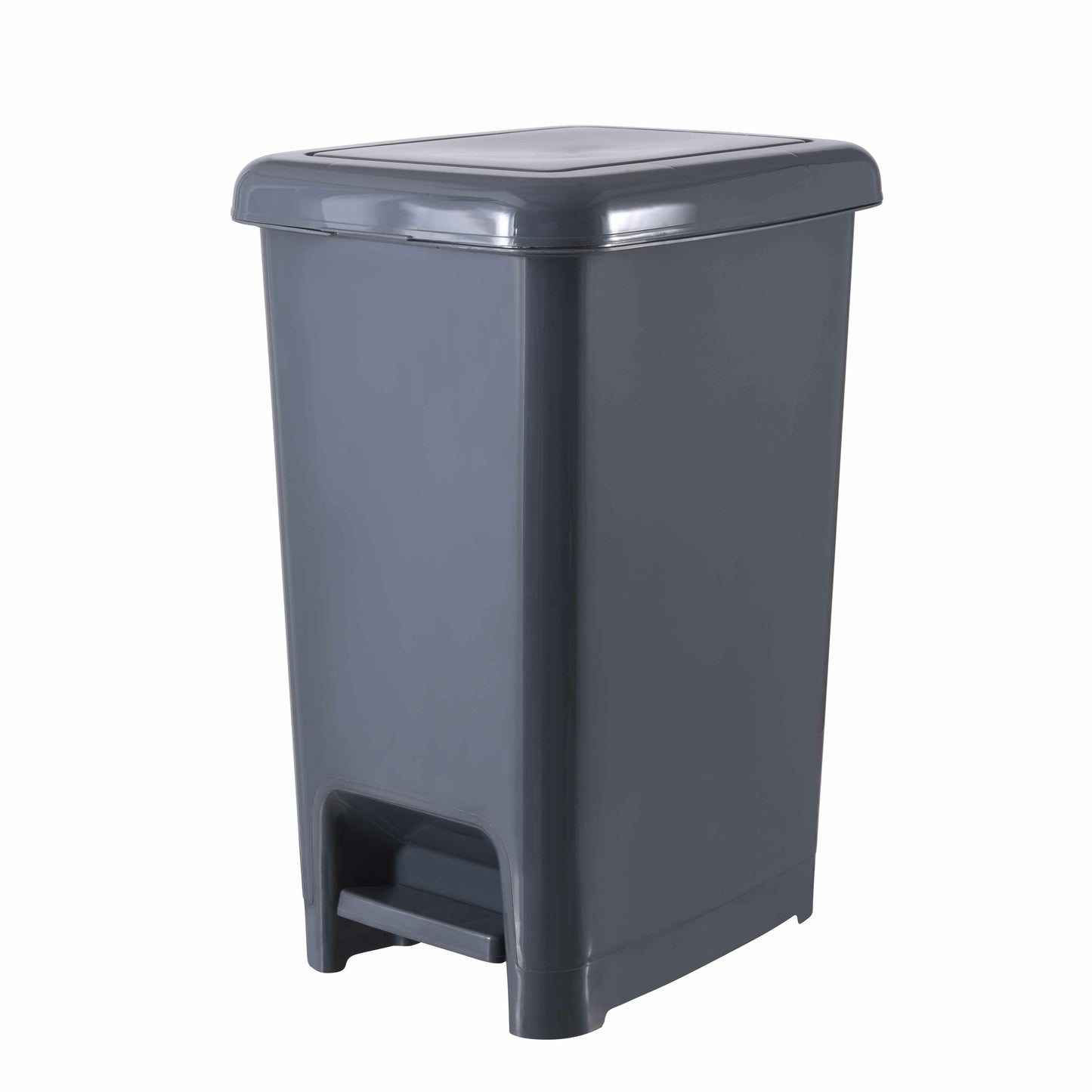 Slim Pedal Trash Can, 64 Qt - Onyx Grey