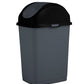 Swing Top Trash Can, 5 Qt - Grey/Black