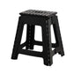18" Folding Step Stool with Anti-Slip Surface, Black